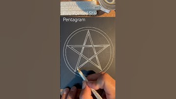 How to draw the Pentagram Five Pointed Star. Fast