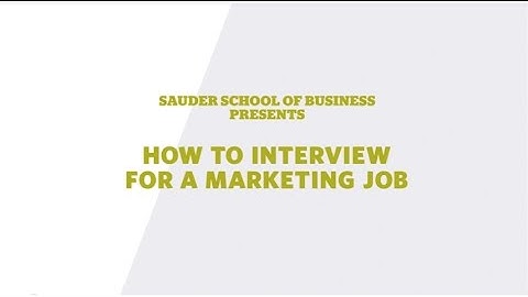 How to Interview for a Job in Marketing | UBC Master of Management | Sauder School of Business, UBC