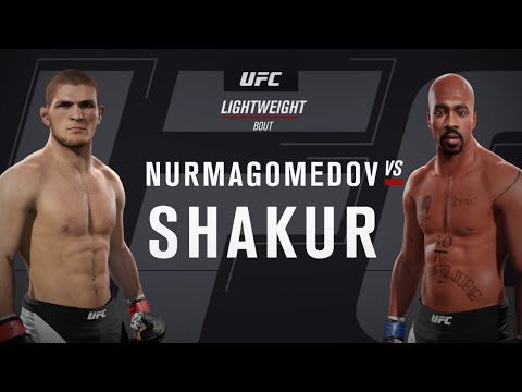 Khabib Nurmagomedov vs. Tupac Shakur (EA sports UFC 2) - CPU vs. CPU