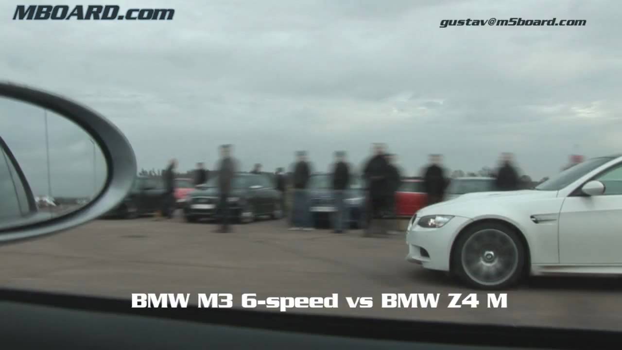 HD: BMW Z4 M vs BMW M3 V8 - YouTube