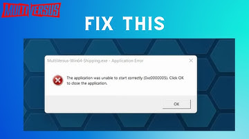 How to fix The application was unable to start correctly(0xc0000005) on MultiVersus
