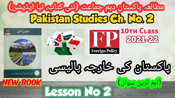 10Th Class Pak Studies |Lesson No. 2 (Ch No. 2) | Muhammad Shoaib Aziz |New Book 2022|