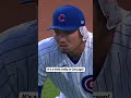 Seiya Suzuki was wearing hand warmers on his ears during warm-ups today 😂 #mlb #cubs
