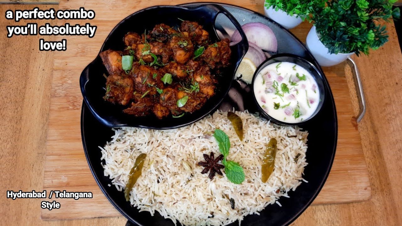 Bagara Rice with Chicken fry : A Fragrant Legacy from Hyderabadi ...