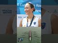 🎙️ “I can’t wait to compete at the Worlds!” #ERCHVarese #EuropeanRowingChamps