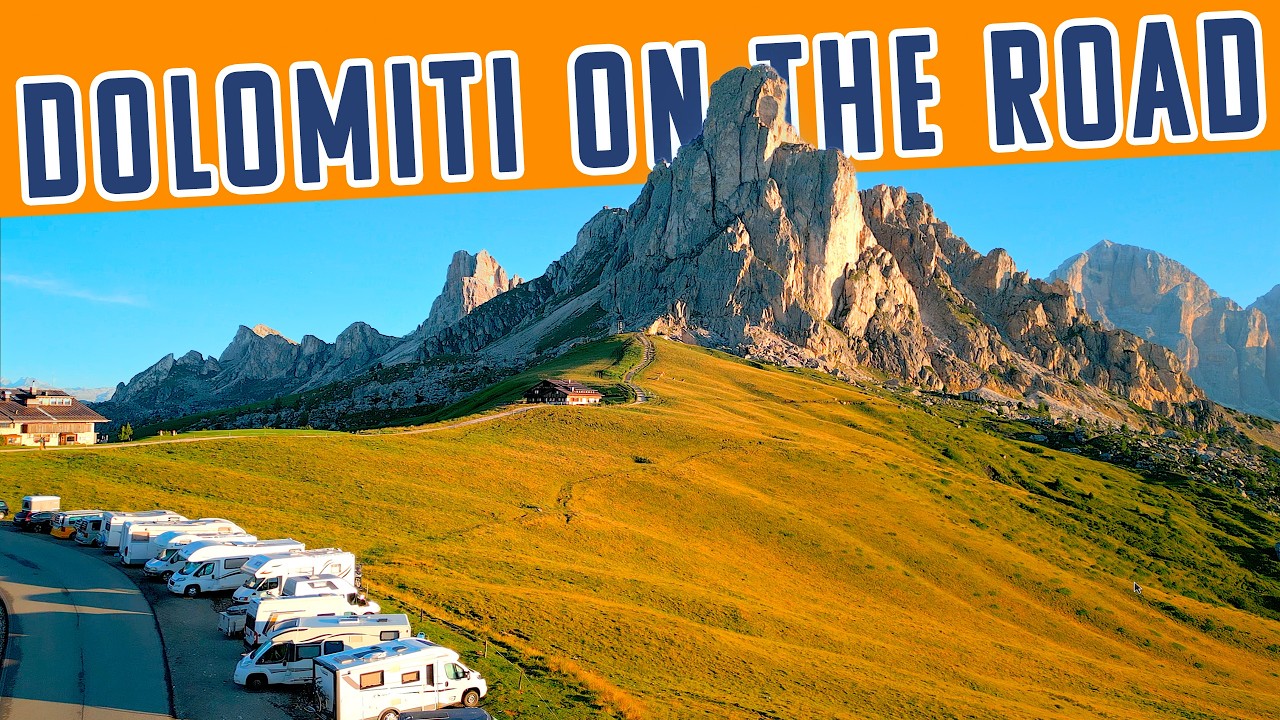 DOLOMITI in CAMPER in SOSTA LIBERA: Tramonti da Sogno e Avventure all'Alba sul Passo Giau Ep5
