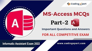 MS Access Questions and Answers Part - 2 | MS Access MCQs | Informatics assistant exam 2023