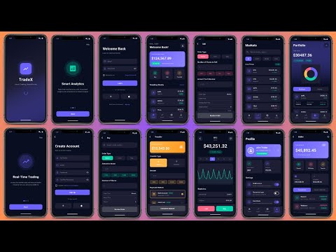Trading App UI Design Kit in Flutter | Modern Stock & Crypto Currency Exchange App
