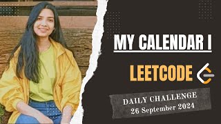 729. My Calendar I | Leetcode Daily (POTD) 26 Sep 2024 | Medium | Java | Hindi | TreeMap