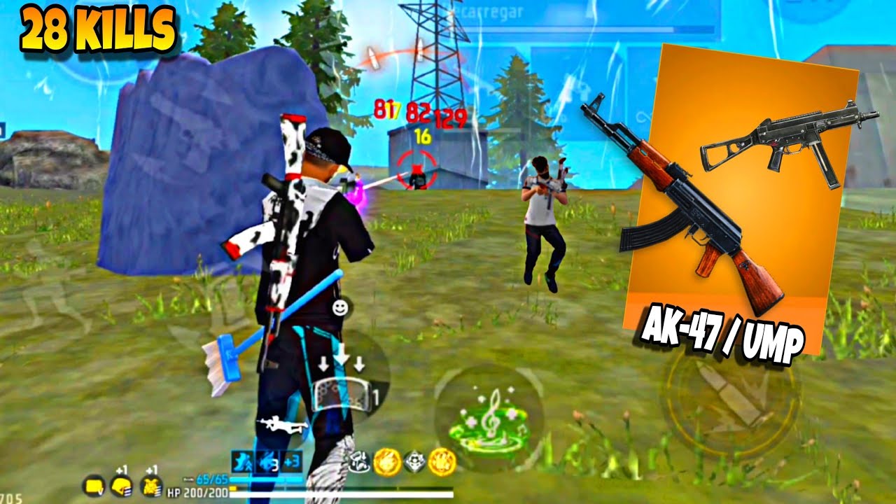 LIMPANDO O MAPA COM AK-47 E UMP, FREE FIRE MOBILE POCO X7 PRO 