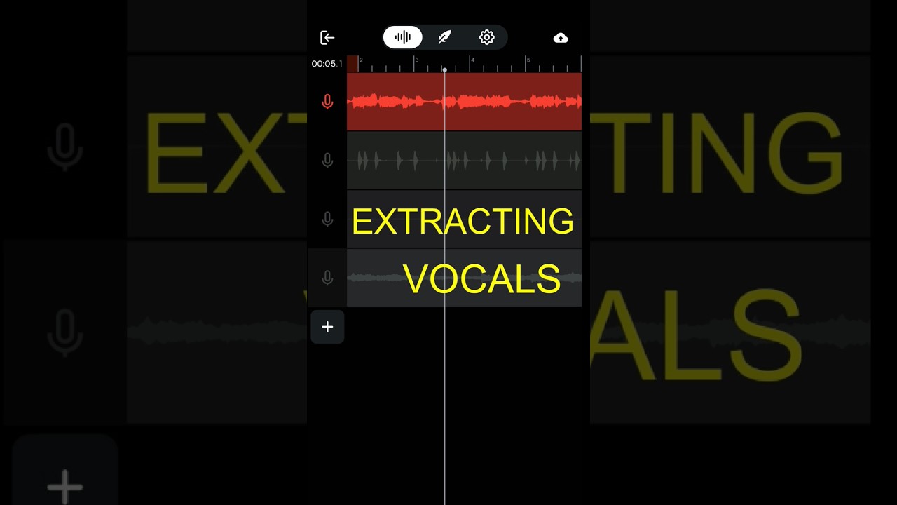 Extracting Vocals For Remixing Using BandLab Splitter. 