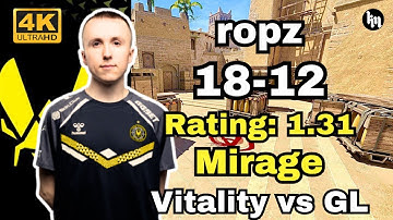 ropz mirage POV (Vitality vs GL) | IEM Dallas 2025 | CS2 POV/DEMO