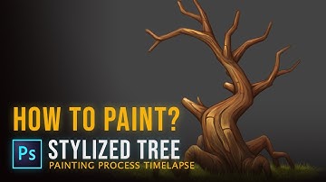 How to Paint Stylized Tree -  Easy Digital Painting Tutorial