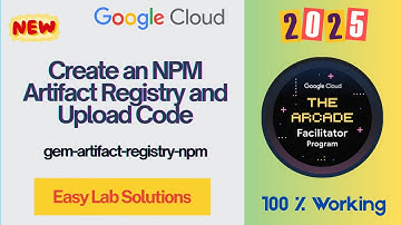 Create an NPM Artifact Registry and Upload Code | #qwiklabs | #gem-artifact-registry-npm