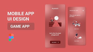 Mobile app design in Figma | APP Design | UI/UX | UI Design for GAME APP | Creative UI Graphic