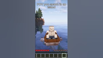 POV you spawn in an island in minecraft