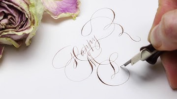 Writing "Happy Mother