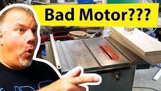 How to Replace a Delta table saw motor / Delta 34-670 table saw motor replacement