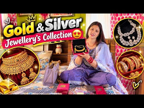 Finally अपनी शादी की Gold और Silver Jewellery दिखा दी😍इतना सब किस किसने दिया मुझे?🥹