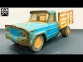 Vintage Tonka Restoration - 1960's Antique Tonka Stake Truck Restored
