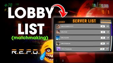 R.E.P.O - Hoe de server-/lobbylijst te bekijken (Matchmaking) Tutorial