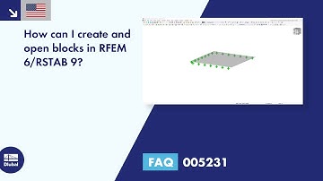 FAQ 005231 | How can I create and open blocks in RFEM 6/RSTAB 9?