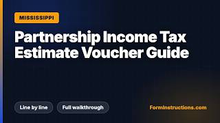 Mississippi Partnership Income Tax Estimate Voucher Guide
