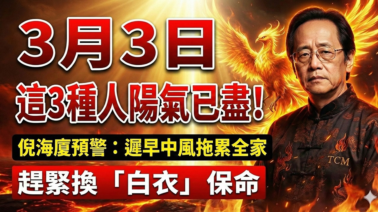 【倪海厦警告】失眠體寒？這3種人今天換上「白衣」能救命！做錯這件事，遲早拖垮全家 #倪海厦 #中醫養生 #陽氣塌陷 #失眠解決 #體寒調理 #慢性病 #五行風水 #能量磁場 #台灣健康科普 #引火歸元
