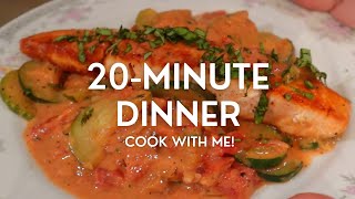COOK WITH ME | 20MINUTE DINNER | EATING WELL SALMON RECIPE | WW POINTS & CALORIES