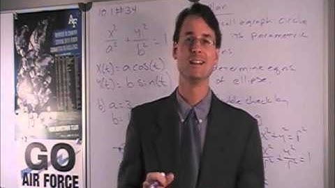 Parametric Equations of an Ellipse Calc 3
