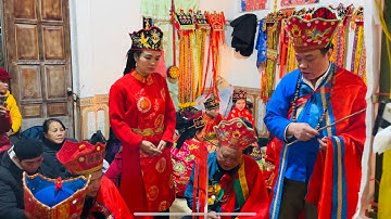 Hát then Lạng Sơn, các thầy tào làm lễ tăng bằng sắc cho then. Lễ lẩu then Yến tăng chức. P12