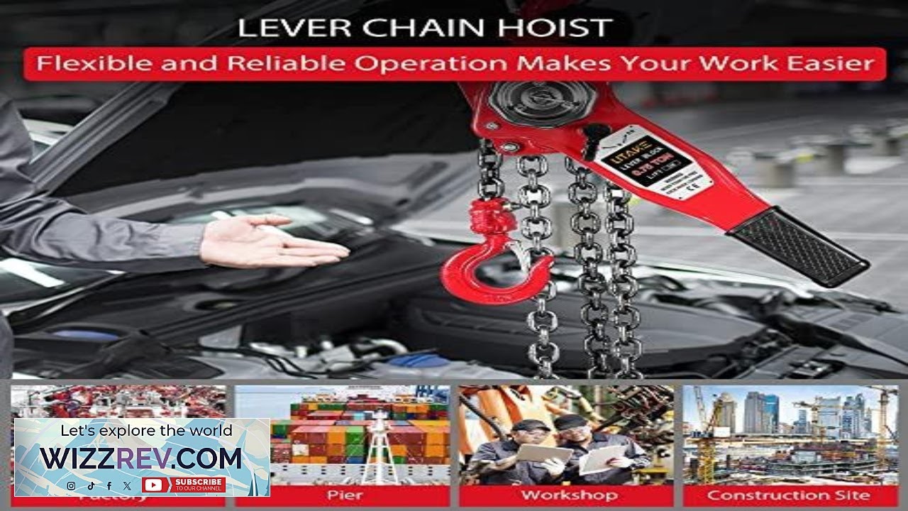 Garvee Lever Chain Hoist Manual Lever Hoist Come Along 0.75 TON 1650