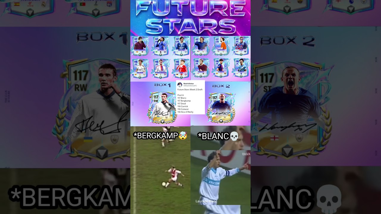 Future Stars Draft Week 1 y 2 🔥 Nuevos 117 y Box con Shevchenko y Rooney | 