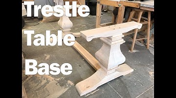 How to assemble a trestle table base