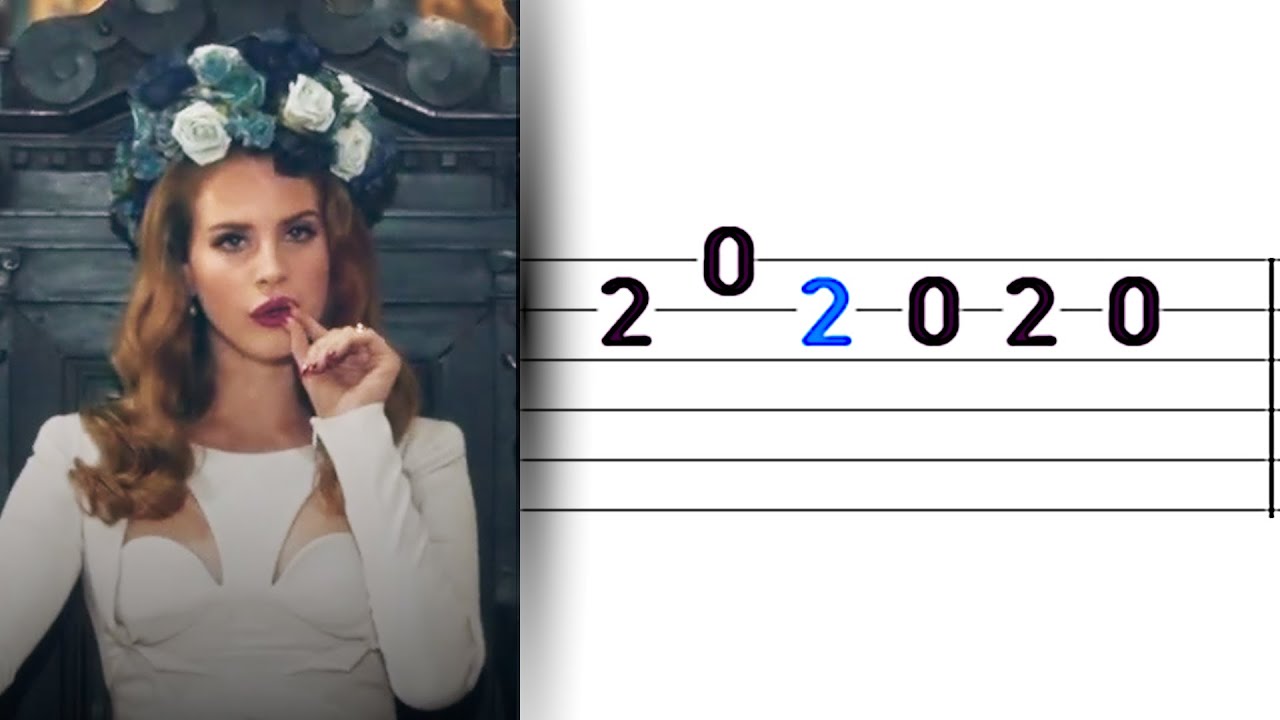 Video Games Sheet Music | Lana Del Rey | Guitar Chords/Lyrics