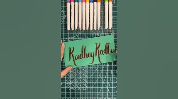 Comment down your names🤍#calligraphy #calligraphyart #art #writing #nameart #markers #satisfying