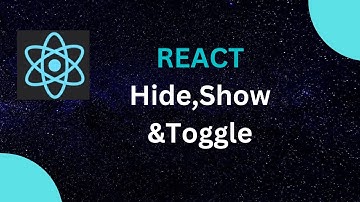 Hide,Show and Toggle in ReactJS || React Tutorial for beginners #2022