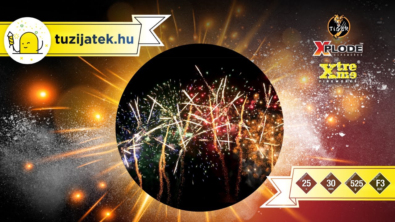 CW30-25-02F - 30 mm 25s Gold wave tail and brocade king (W-shape)