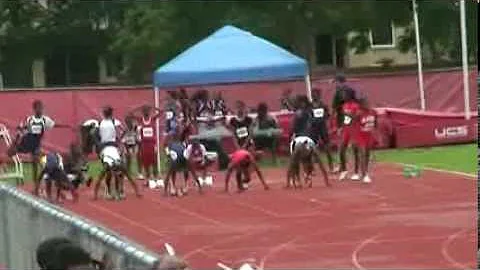 100m alexis harrell aau qual