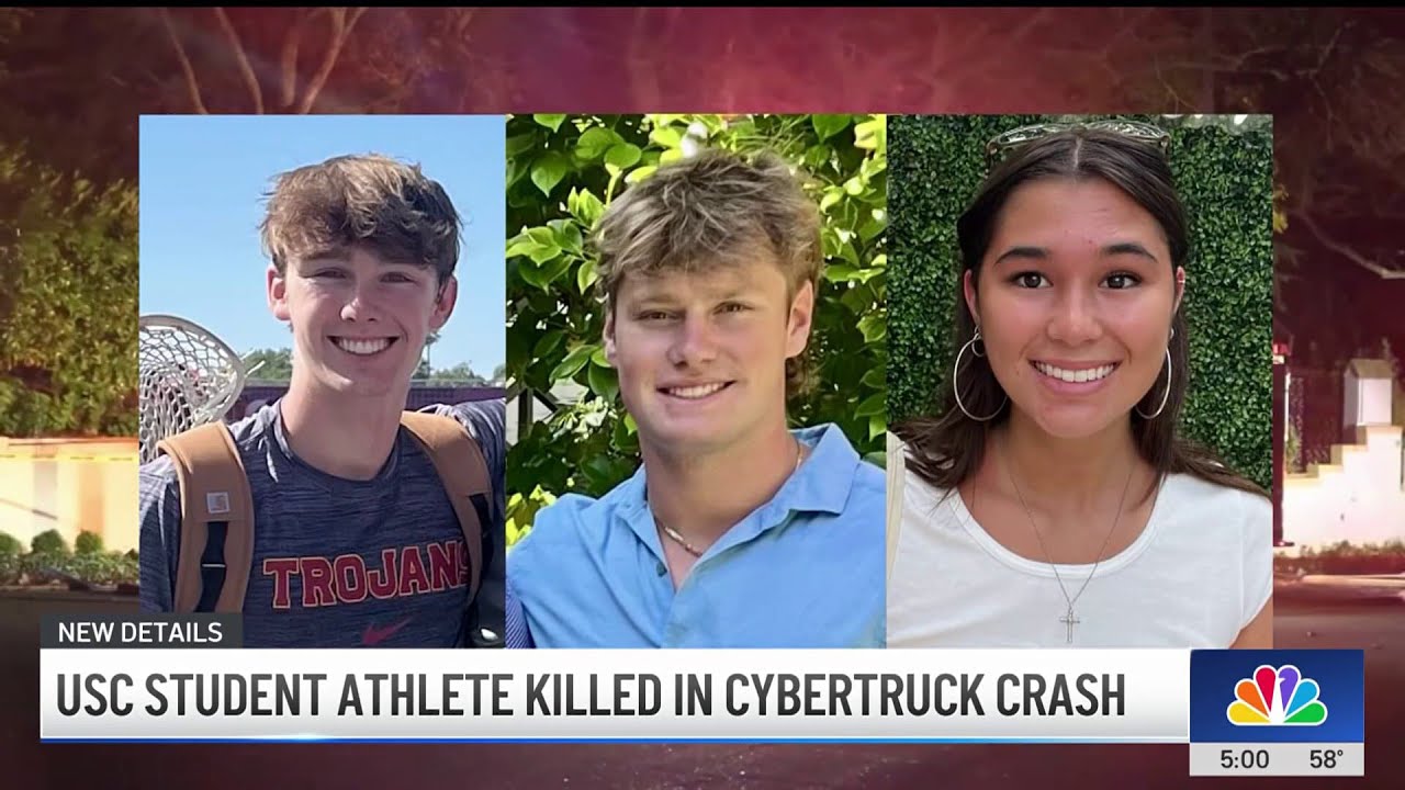 USC community remember student killed in Cybertruck crash - YouTube