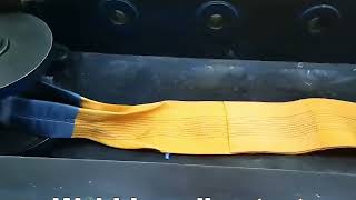 Polyester Webbing Sling Breaking Force Test In Progress