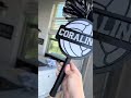 Volleyball cheerstick in silver and black! #pettybettyco #gameday #courtside #volleyball
