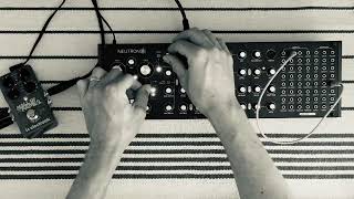 Behringer Neutron Synthesizer Filter and Osc Sync Demo (No talking)