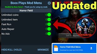 NEW Update Horror Field Mod Menu v1.5.8 Latest On Android | Horror Field Mod Apk 2023