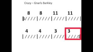 Crazy - Moving power chord chart