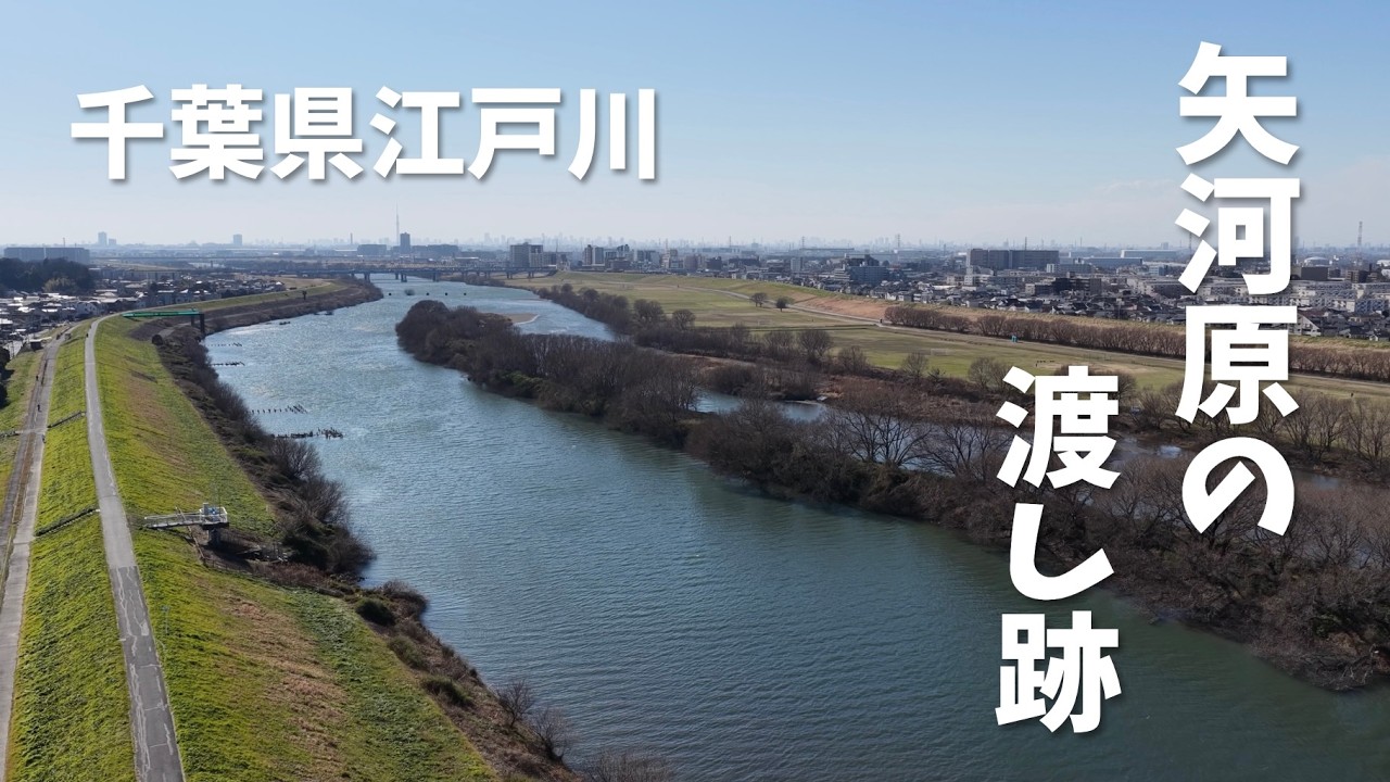 【空撮】千葉県 江戸川「矢河原の渡し跡」【DJI Mavic 4 Pro】