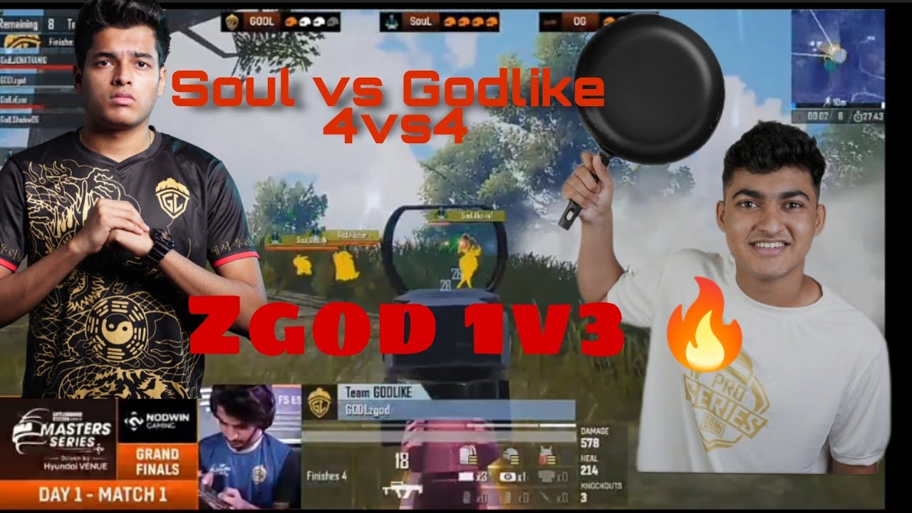 🇮🇳Jonathan vs Goblin 1v1 || Zgod 1v3 🧡 ||Soul vs Godlike || Bgmi lan ...