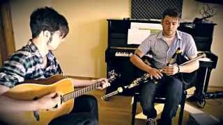 Vignette de la vidéo "Uilleann Pipes & Guitar Chris McMullan & Joseph Carmichael, Slide from grace and KAN tune"