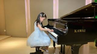 4 Years Old Ella played James Hook - Allegro, First Movement from Sonatina in F Op. 12 No.3