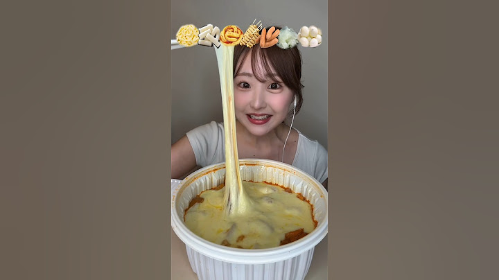 チーズトッポキ🧀🔥ASMR♡#ASMR#mukbang#トッポギ#떡볶이